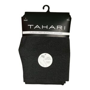 NWT Tahari Ribbed Fleece Lined Leggings M/L